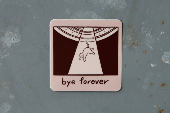 Autocollant - Bye Forever UFO