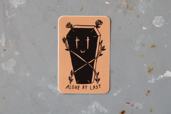 Autocollant Stay Home Club - Alone At Last