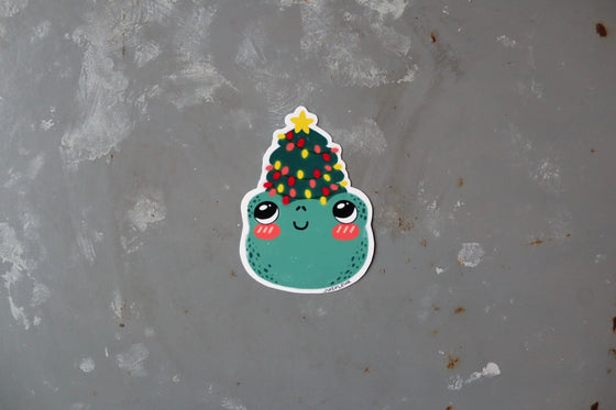 Jusfleur Sticker - Holiday Frog 