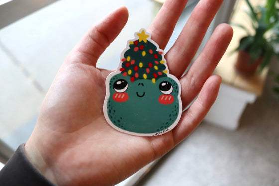 Jusfleur Sticker - Holiday Frog 