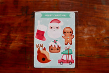  Feuille d'autocollants Apple and Sun - Merry Christmas